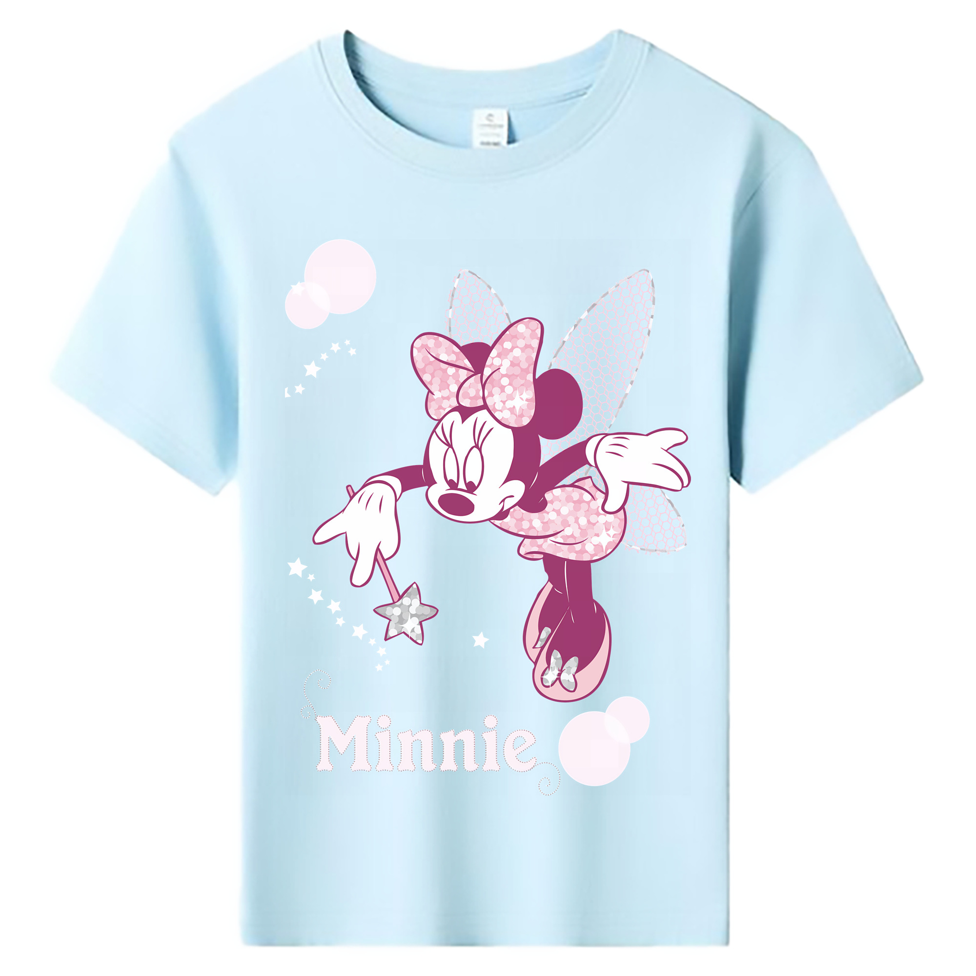 ミッキーマウス Mickey Mouse 綿100％キッズTシャツ（フロントプリント）